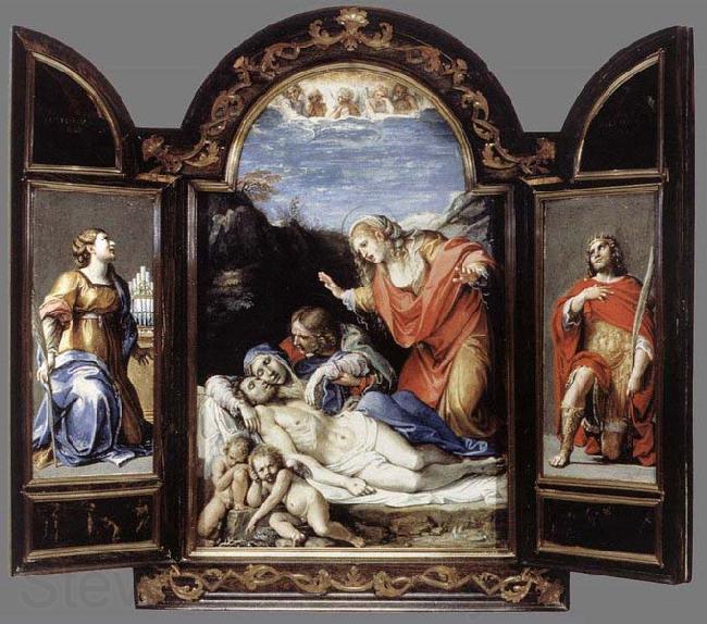 CARRACCI, Annibale Triptych Spain oil painting art
